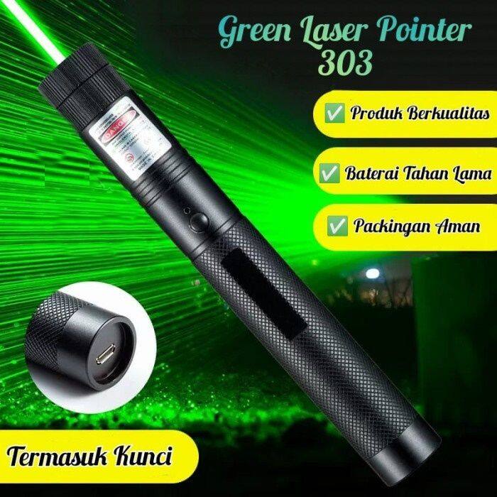 Green Laser Pointer V Laser Hijau Variasi Laser Kunci Pengaman