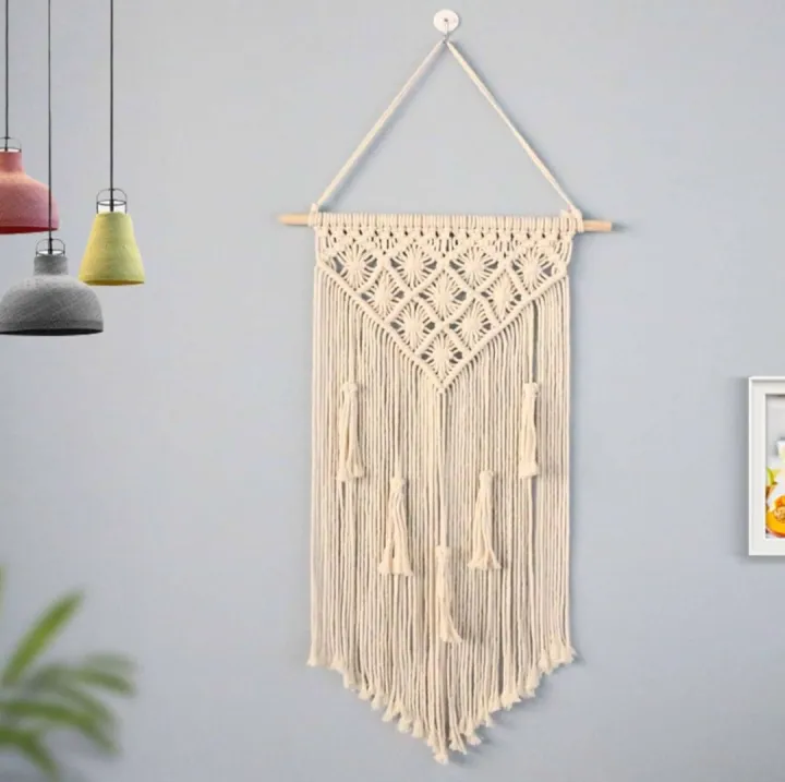 Macrame Wall Hanging Macrame Dream Catcher Hiasan Dinding Aesthetic