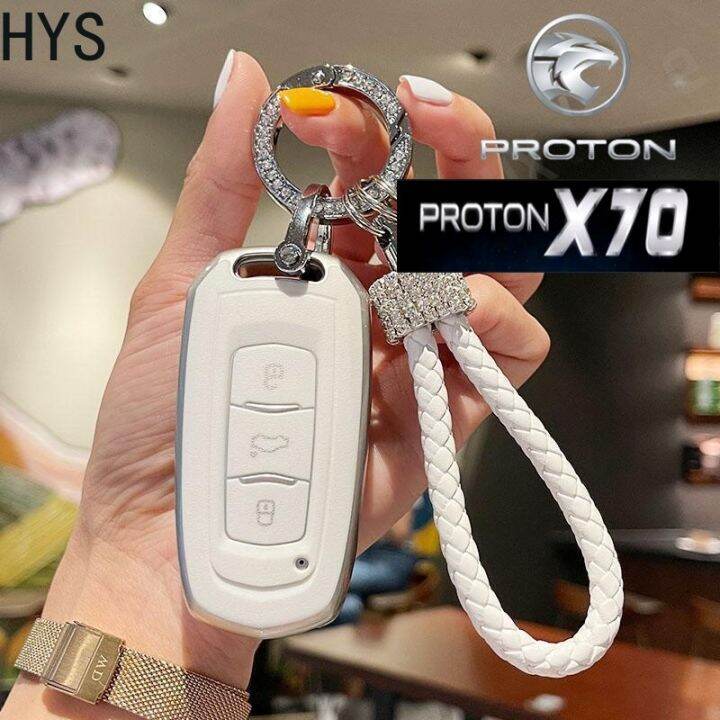 HYS Proton X70 Key Cover Chrome Reflection TPU Car Key Cover Key Fob