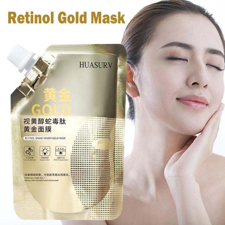 Huasurv Smear Off Mud Mask Retinol Snake Venom Gold Clear Mask