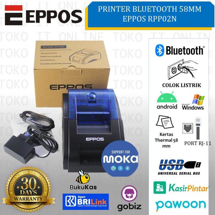 Printer Thermal Bluetooth Eppos Rpp N Mm Cetak Struk Ep Rpp