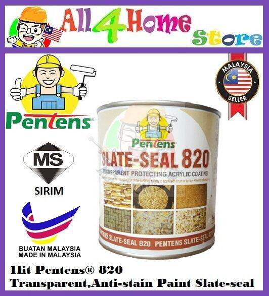 Pentens Transparent Anti Stain Paint Slate Seal Liter Cat Batu