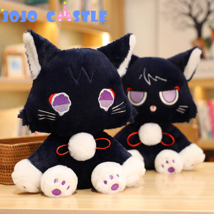 Jojo Castle Cm Game Genshin Black Cat Fluffy Impact Wanderer Pet