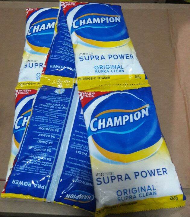 Champion Powder Supra Power Original Supra Clean 105g X 6 Sachet