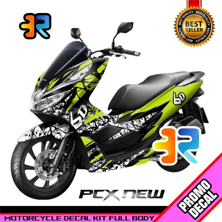 Stiker Decal Motor PCX New Desain Abstrak Sticker Decal New PCX Full