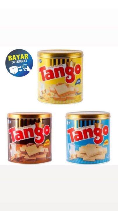 Wafer Tango Kaleng Rasa Coklat Keju Vanila Lazada Indonesia