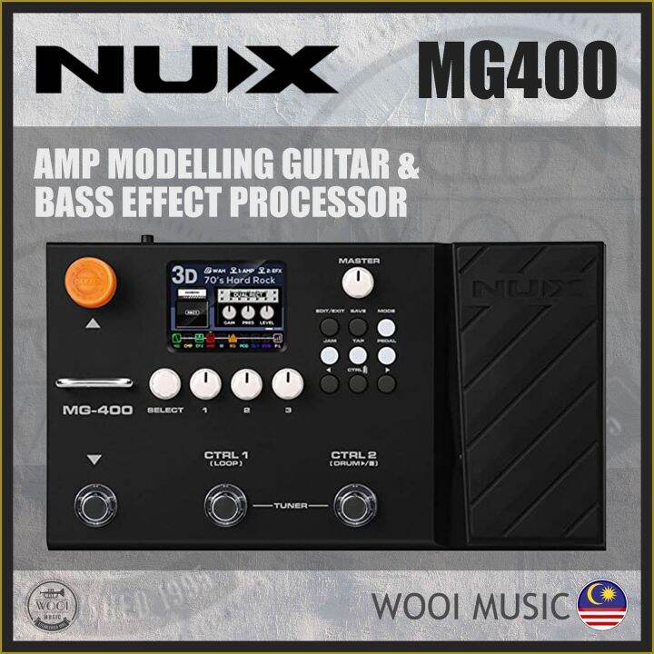 NUX MG 400 Modelling Guitar Bass Effects Processor MG400 Lazada