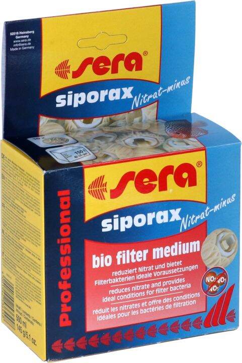 145g 500ml SERA SIPORAX Nitrate Minus Profesional Bio Filter Medium