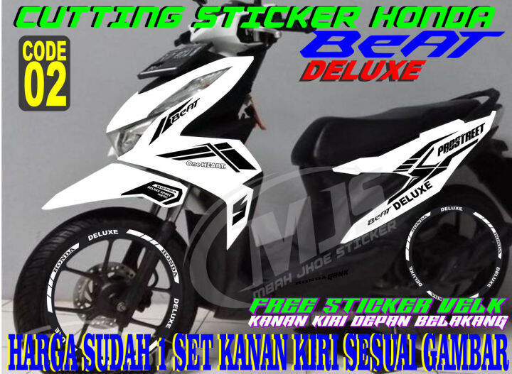 Cutting Sticker Beat Deluxe Free Sticker Velk Lazada Indonesia