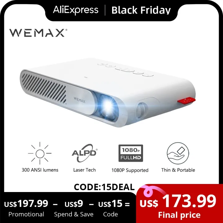 Wemax Go Mini Alpd Laser Pocket Projector Ultra Portable Smart P