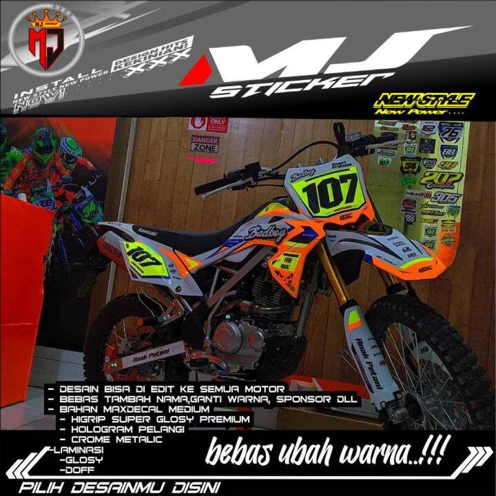 MJ 0316 Decal Klx Bf Kombinasi Flow Stabilo Lazada Indonesia