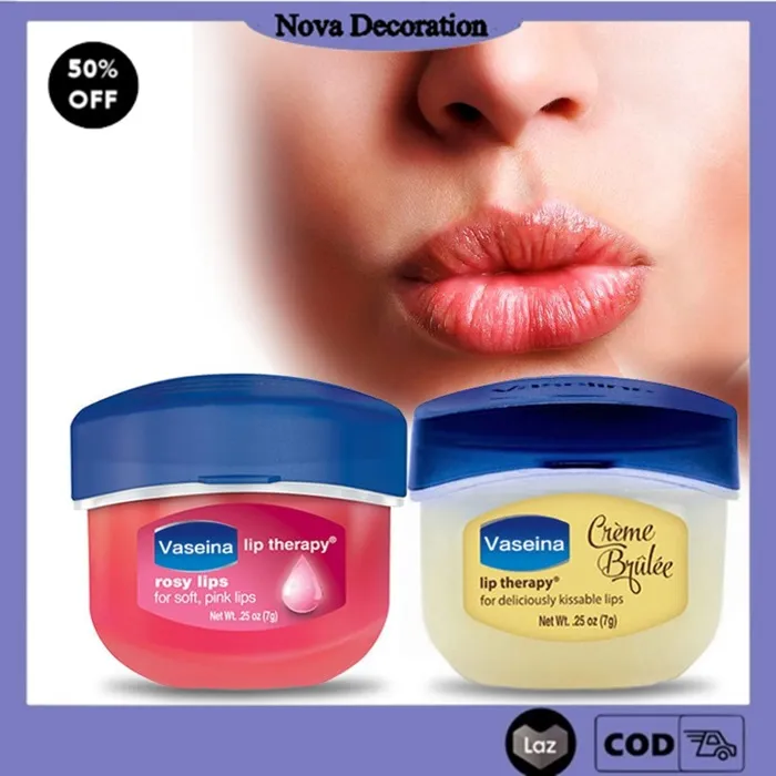 Pelembab Bibir Vaseina Rosy Lips Lip Therapy Lip Balm Perawatan