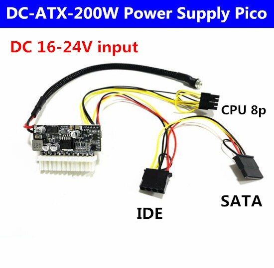 DC ATX Peak PSU 19V 200W Pico ATX Switch Mining PSU 24Pin MINI ITX DC