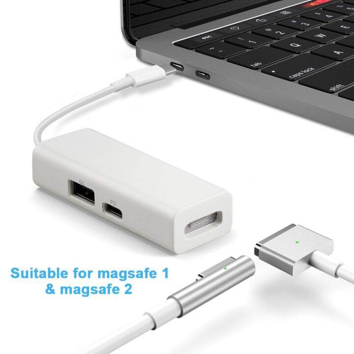 USB 3 1 Type C To Magsafe 1 2 5Pin Cable With PD Charger Converter