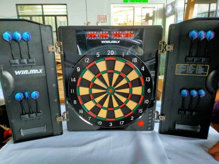 WINMAX Professional Electronic Dart Board Set With LCD Display 21 Games