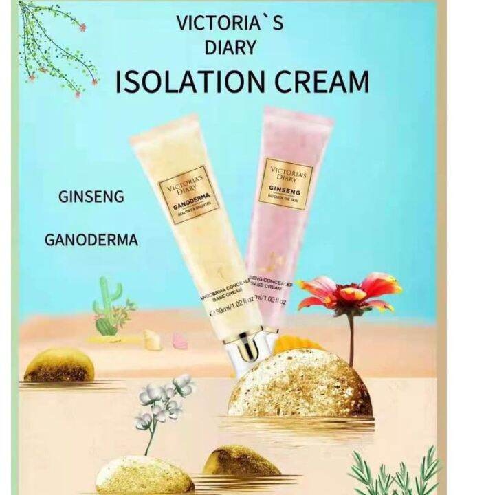 VICTORIA S DIARY GINSENG WHITENING ISOLATION CREAM GANODERMA