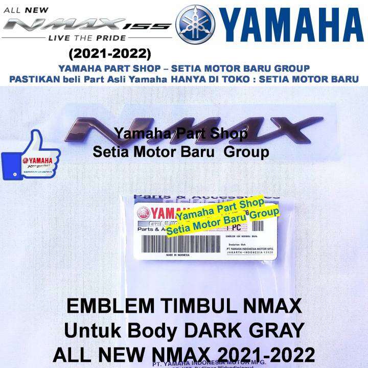 Stiker Emblem Logo Timbul Motor All New Nmax N Max 2020 Body Warna Dark