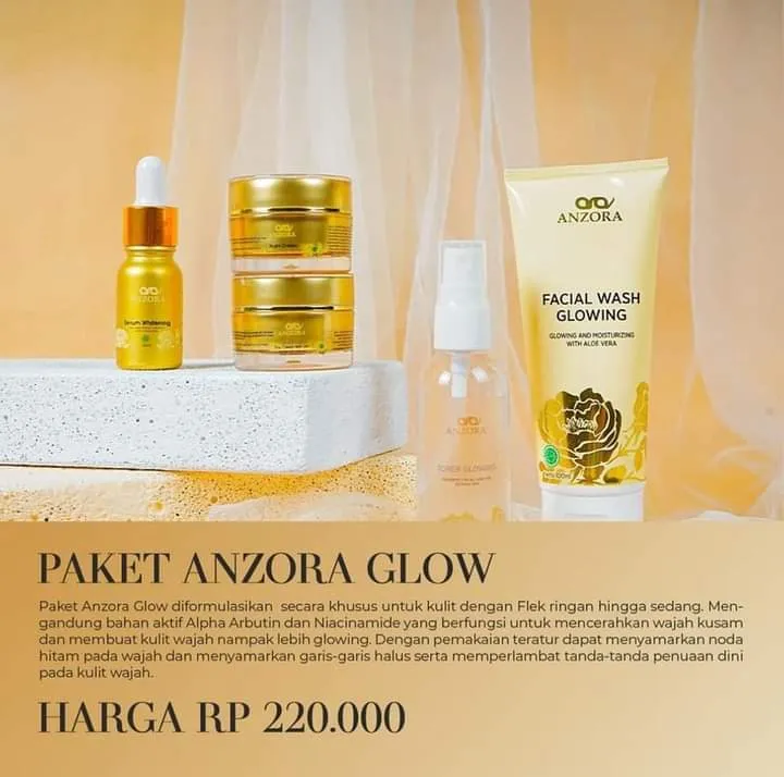 Anzora Skincare Glowing Original Lazada Indonesia