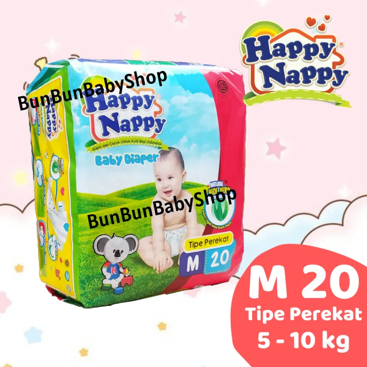 M20 Happy Nappy PEREKAT Perlengkapan Bayi Baru Lahir Diapers Baby Popok