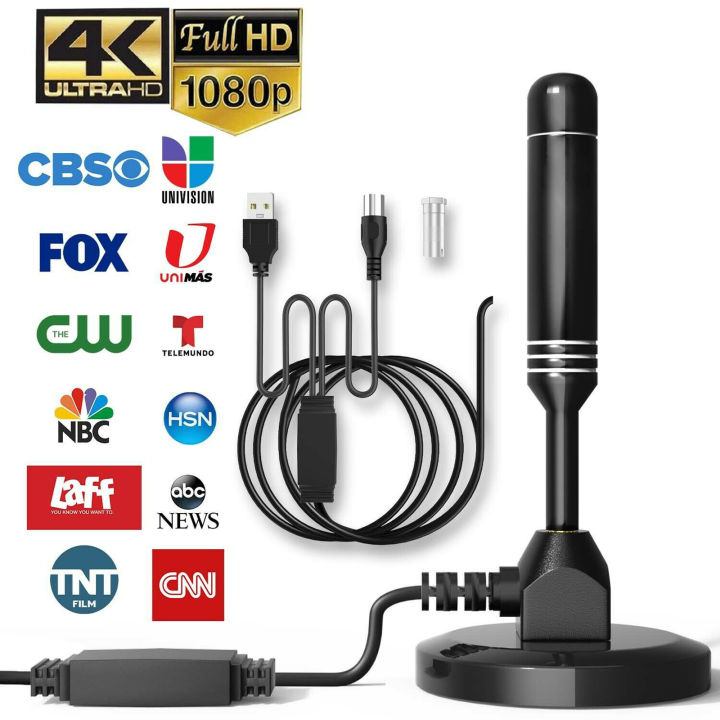 Hdtv Antena Tv Digital Dengan Amplifier Antena Penguat Dalam Dan Luar