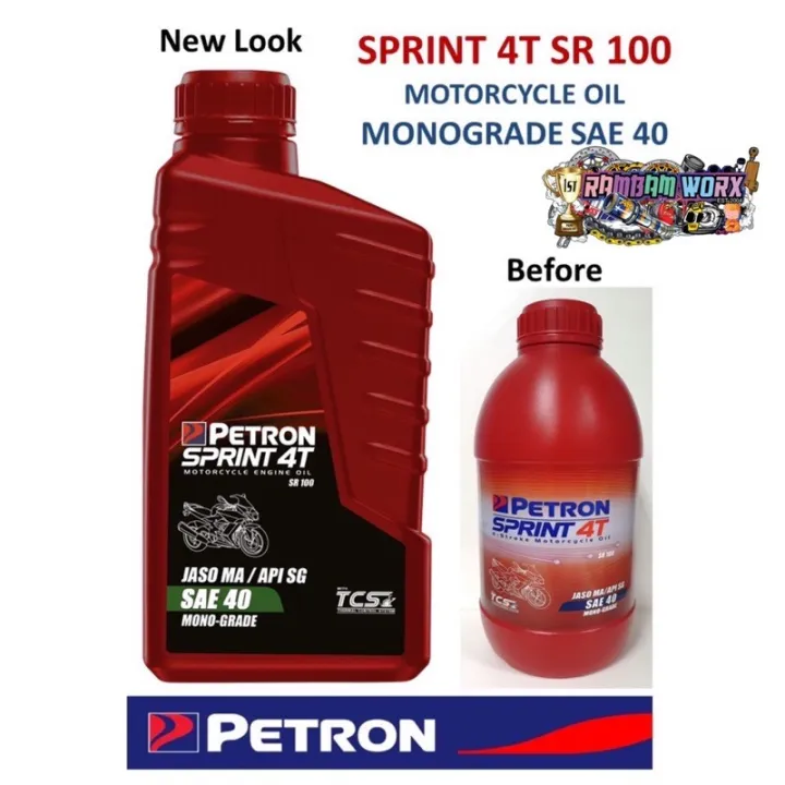 Petron Sprint T Sr Monograde Motorcycle Oil Sae Liter New