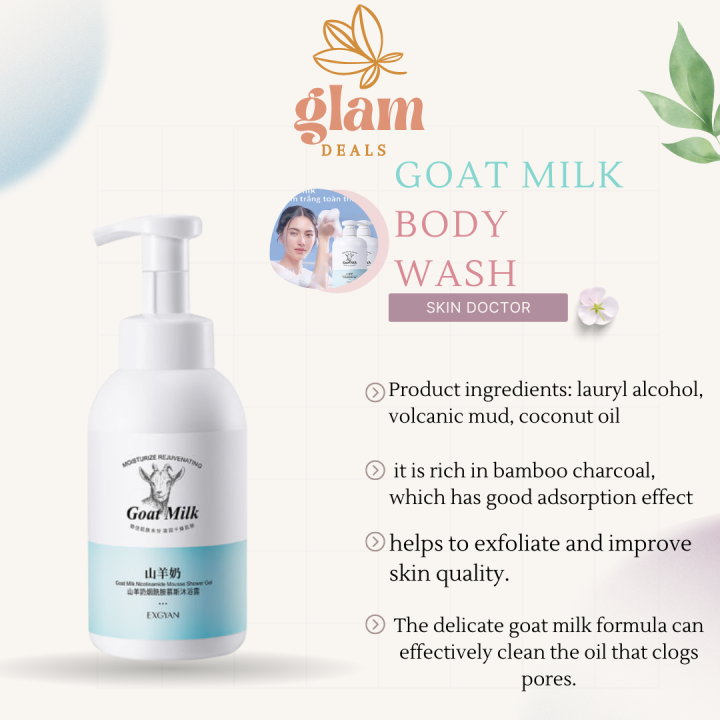 Whitening Body Wash Goat Milk Body Wash Ml Moisturizing Body Wash