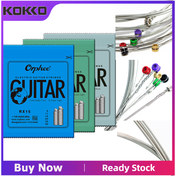 Ready Orphee Electric Guitar Strings Pcs Set Rx Rx Rx Super