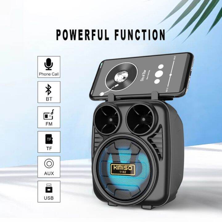 Kimiso Mini Portable Wireless Bluetooth Karaoke Speaker With Free