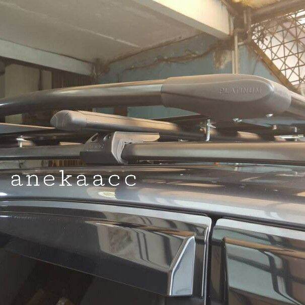 PAKET RACK BAGASI ATAS MOBIL KAKI BAGASI PLATINUM JEPIT ROOF FILL