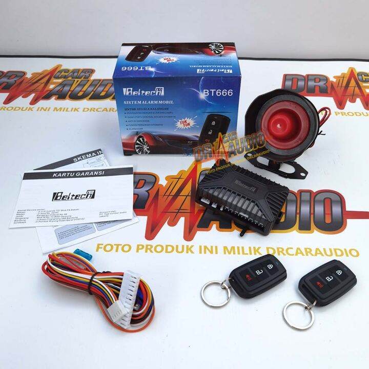 Alarm Mobil Universal Fortech FT 999 Bunyi Tuk Tuk Alarm Remote Mobil