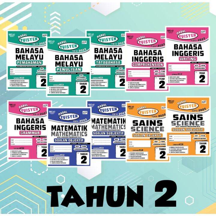 VISION Modul Tuisyen Edisi 2022 Tahun 2 SET Dwibahasa Buku Topikal