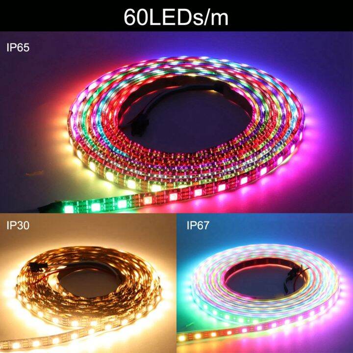 Dc V Ws B Individually Addressable Rgb Led Strip Ws Smart Ic Led