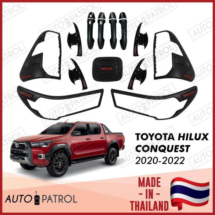 Hilux Conquest 22222 Combo Set Garnish Matte Black Lazada PH