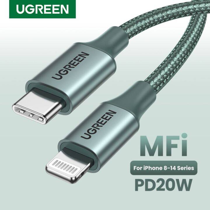 UGREEN MFi USB C To Lightning Cable 20W PD For IPhone 14 13 12 Pro Max