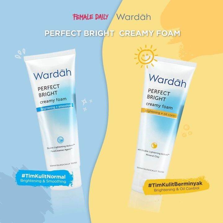 Wardah Perfect Bright Creamy Foam Brightening Oil Control 60ML