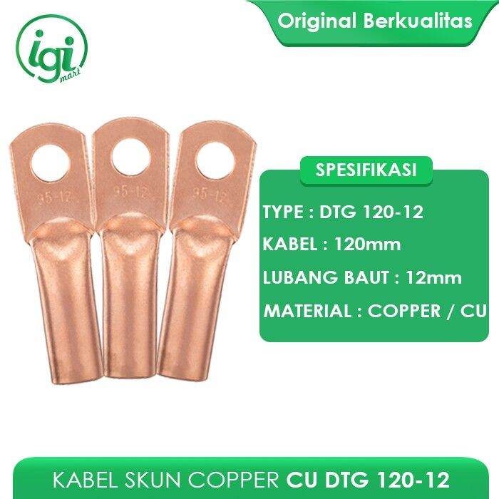 Kabel Skun Tembaga Dtg Cable Skun Copper Cu Long Neck Dtg