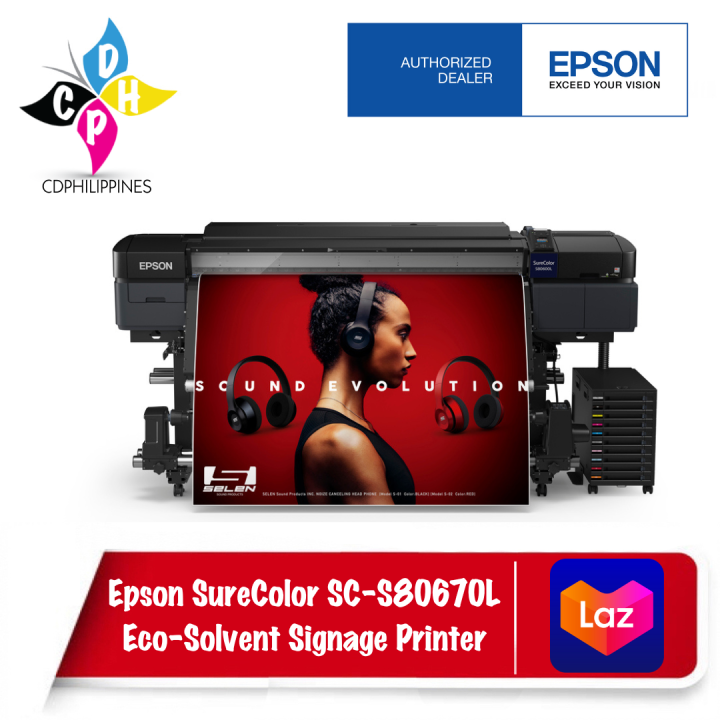 Epson Surecolor Sc S L Eco Solvent Signage Printer Lazada Ph