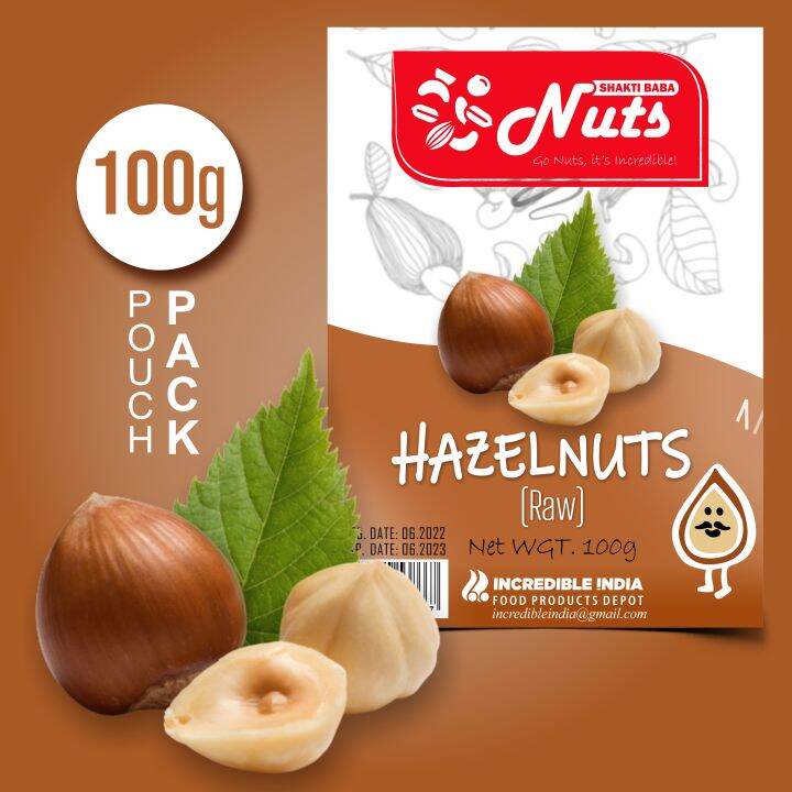 Shakti Baba Nuts Hazelnuts Raw 100g Lazada PH