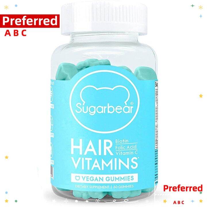 Special Offer Sugarbear Hair Vitamins Vegan Gummy Hair Vitamins With