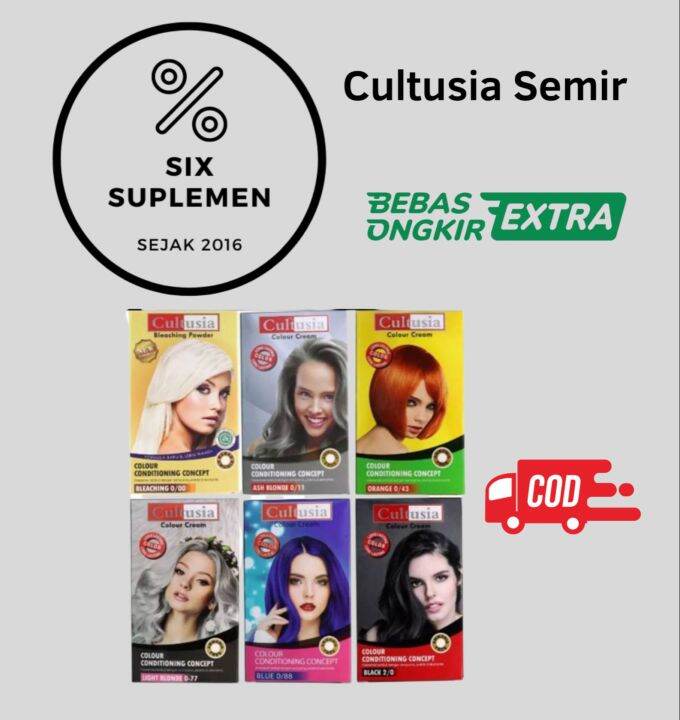 CULTUSIA Hair Color Colour Cream Pewarna Cat Rambut AMMONIA FREE 30ml