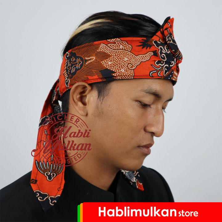 Iket Kepala Sunda Udeng Sunda Tradisional Praktis Jawa Batik Singo