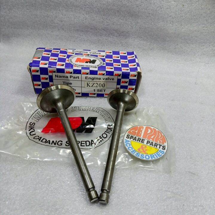 Klep Binter Merzy Valve Payung Klep Set Kawasaki KZ200 Mercy Lazada