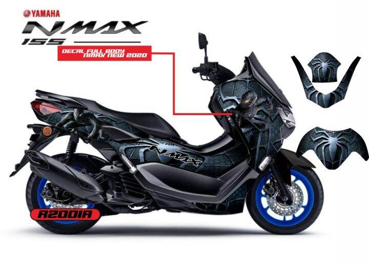 Striping Sticker Decal Yamaha Nmax New Up Full Body Spiderman