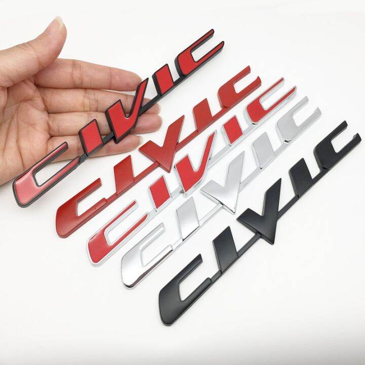 Xps Logam 3D Baru Untuk Lambang Logo Civic Lencana Belakang Stiker