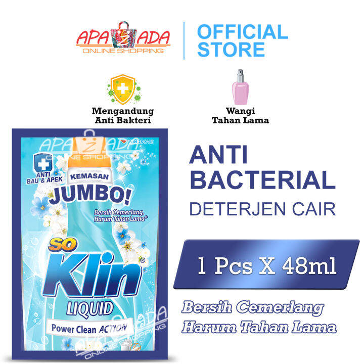 So Klin Liquid Detergent Antibac Pcs X Ml Kemasan Jumbo