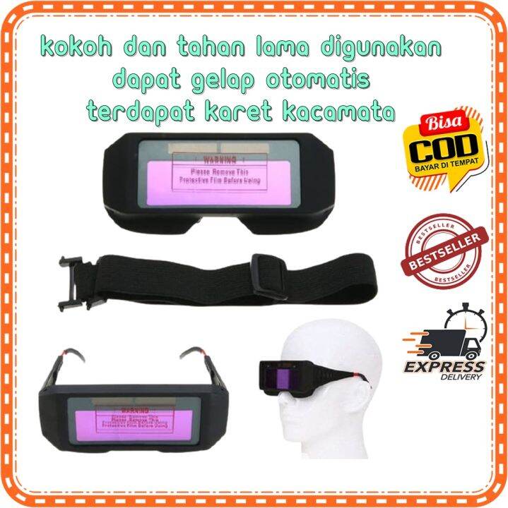 KACA MATA GELAP LAS O AUTO AUTOMATIC DARKENING WELDING GLASS KACAMATA