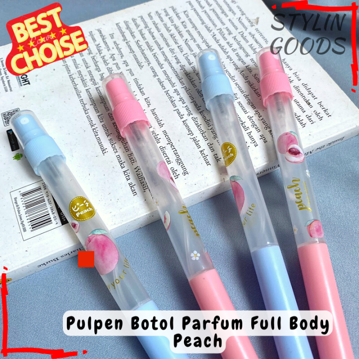 Grosiran Pcs Pulpen Botol Parfume Fullbody Peach Pulpen Botol