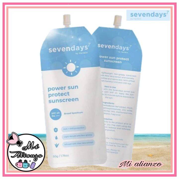 Sevendays Power Sun Protect Sunscreen 50g Sevendays Sunscreen Lazada PH