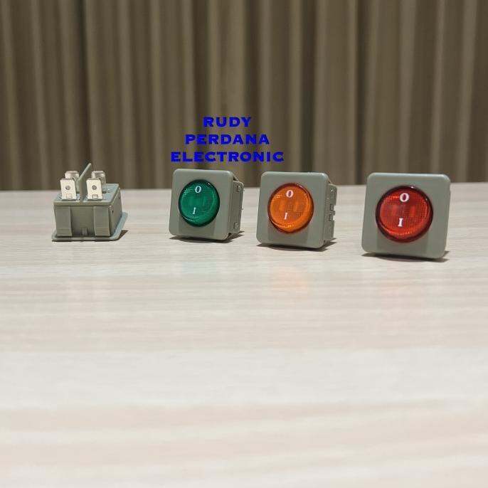 Switch Rocker Saklar On Off Pin Kotak A V A V Led Lampu