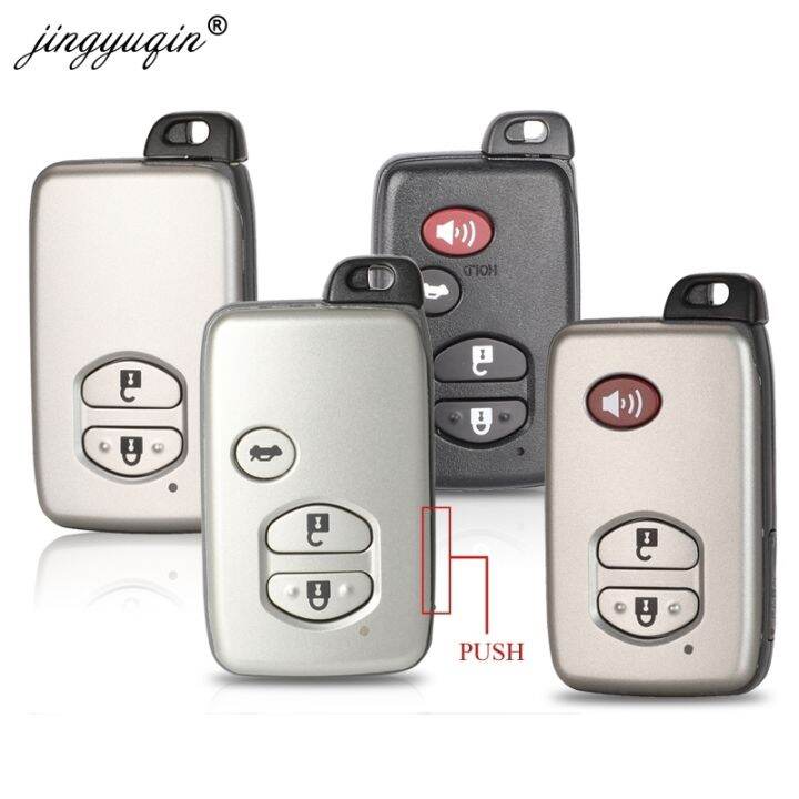 Jingyuqin Smart Remote Key Case 2 3 4 Buttons Fob Shell For Toyota